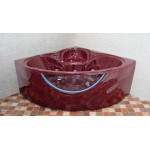 Triton Акриловая ванна Виктория со стеклом, цветная