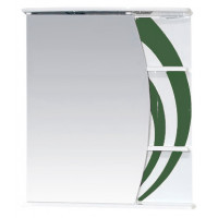 Misty Зеркальный шкаф Каролина 60 L зеленое стекло