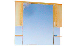 Misty Зеркальный шкаф Olimpia Lux 120 бежевая патина